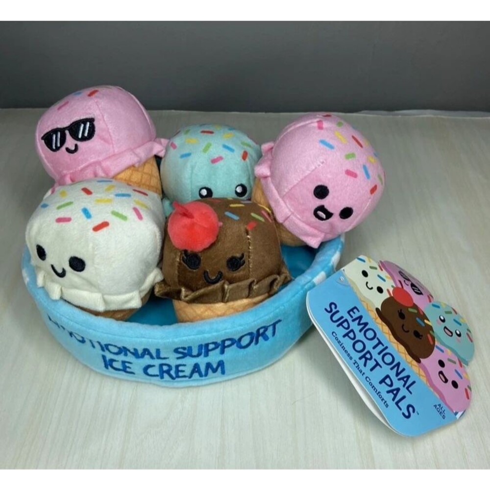 Emotional Support Ice Cream Plush Set